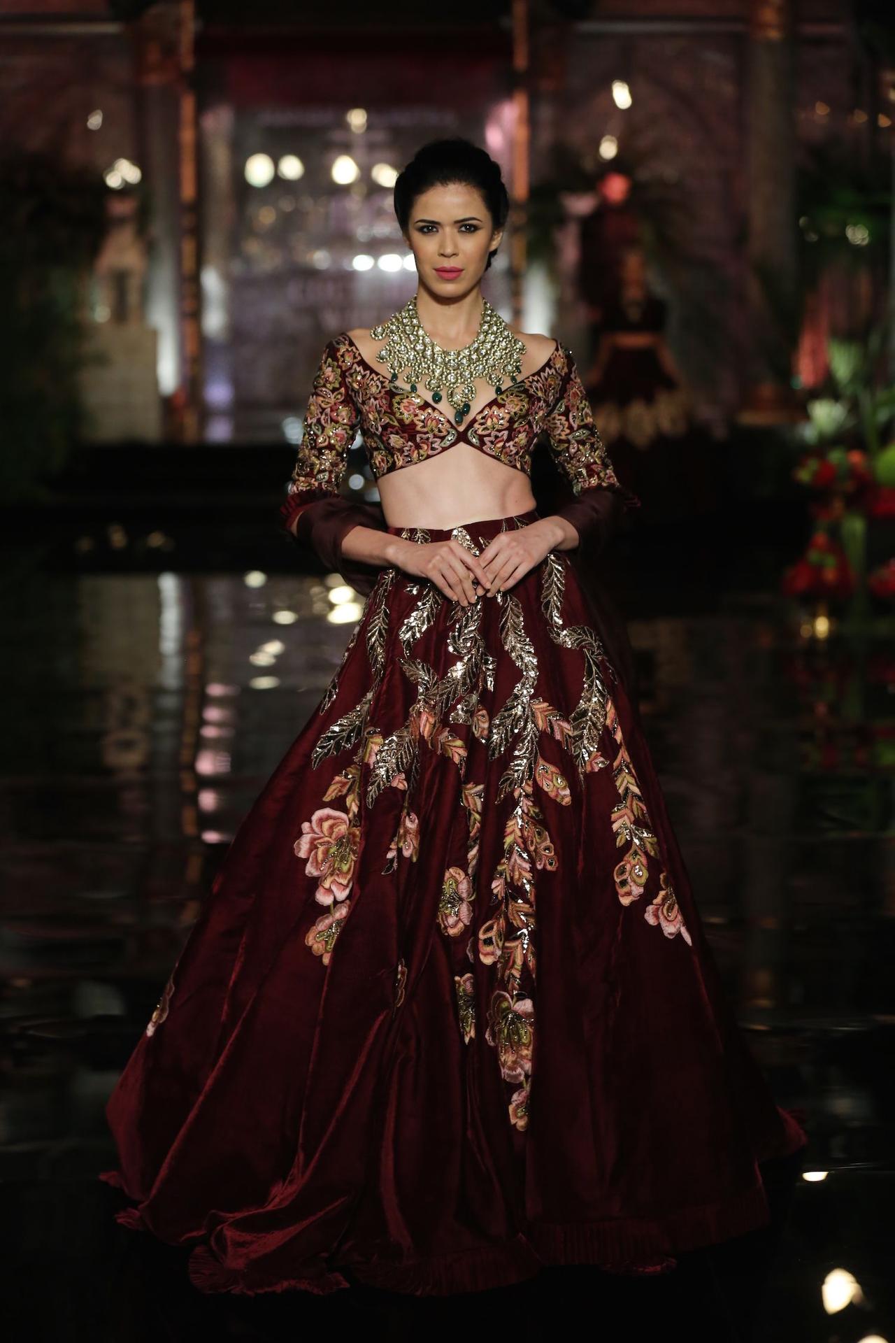 Enchanting Maroon Wedding Women Lehenga Choli - Inddus. – Inddus.com