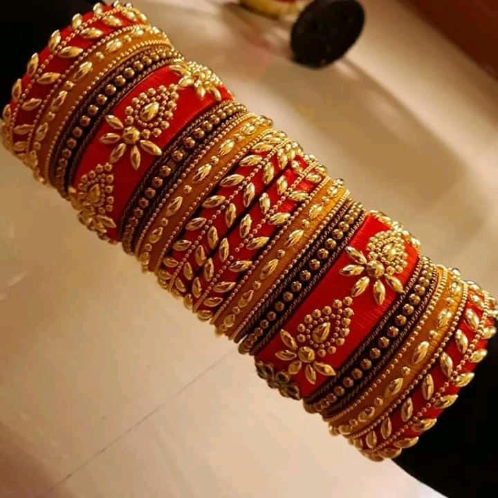 Find Latest Silk Thread Bangles Design On Your Wedding Day