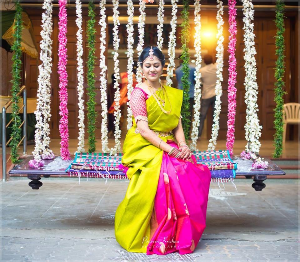 10 Wedding Day Pattu Half Saree Designs For South Indian Brides