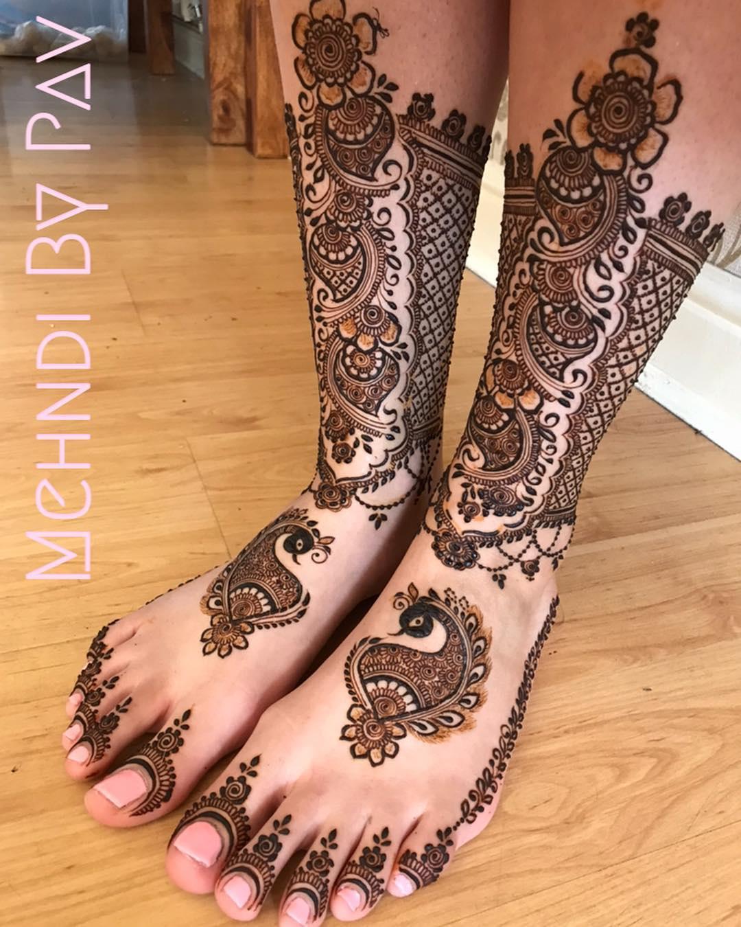 29 Remarkable Peacock Mehndi Designs For The Brides Of Today 4423