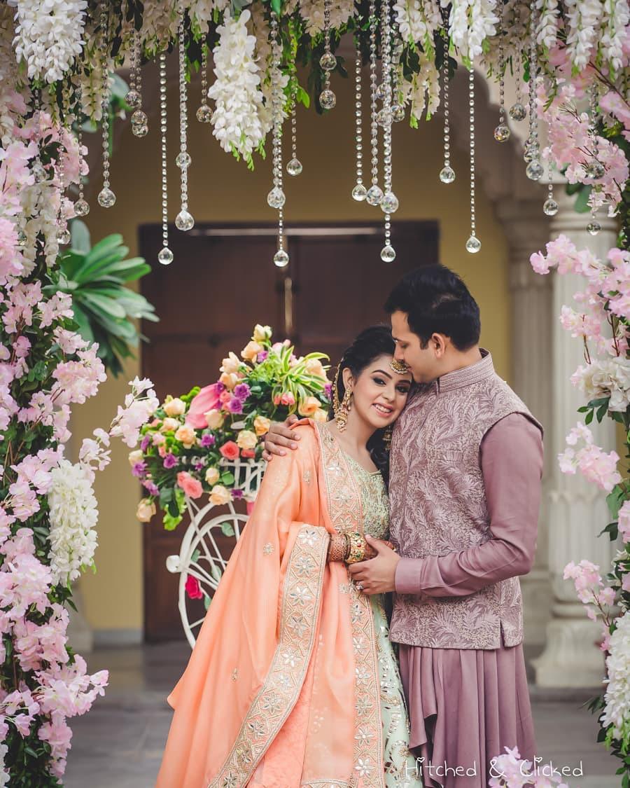 This Groom's Custom Floral Jacket Paired Perfectly With The