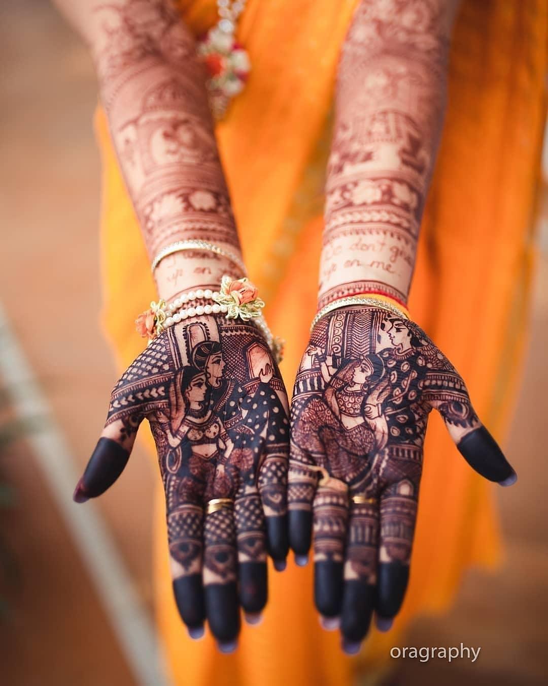 Hand And Leg Dulhan Mehendi Design Service at best price in Gurgaon | ID:  7272262391