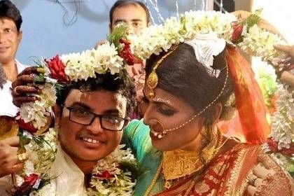 Here's the Transgender Couple Who Had a Bengali 'rainbow' Wedding