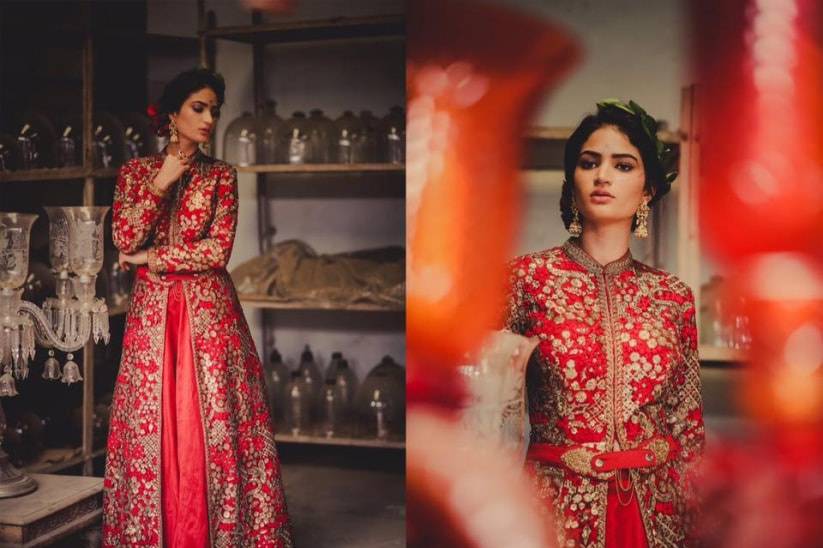 16439 indo western dress for bride dalmia fashions by aditya and mohit lead image