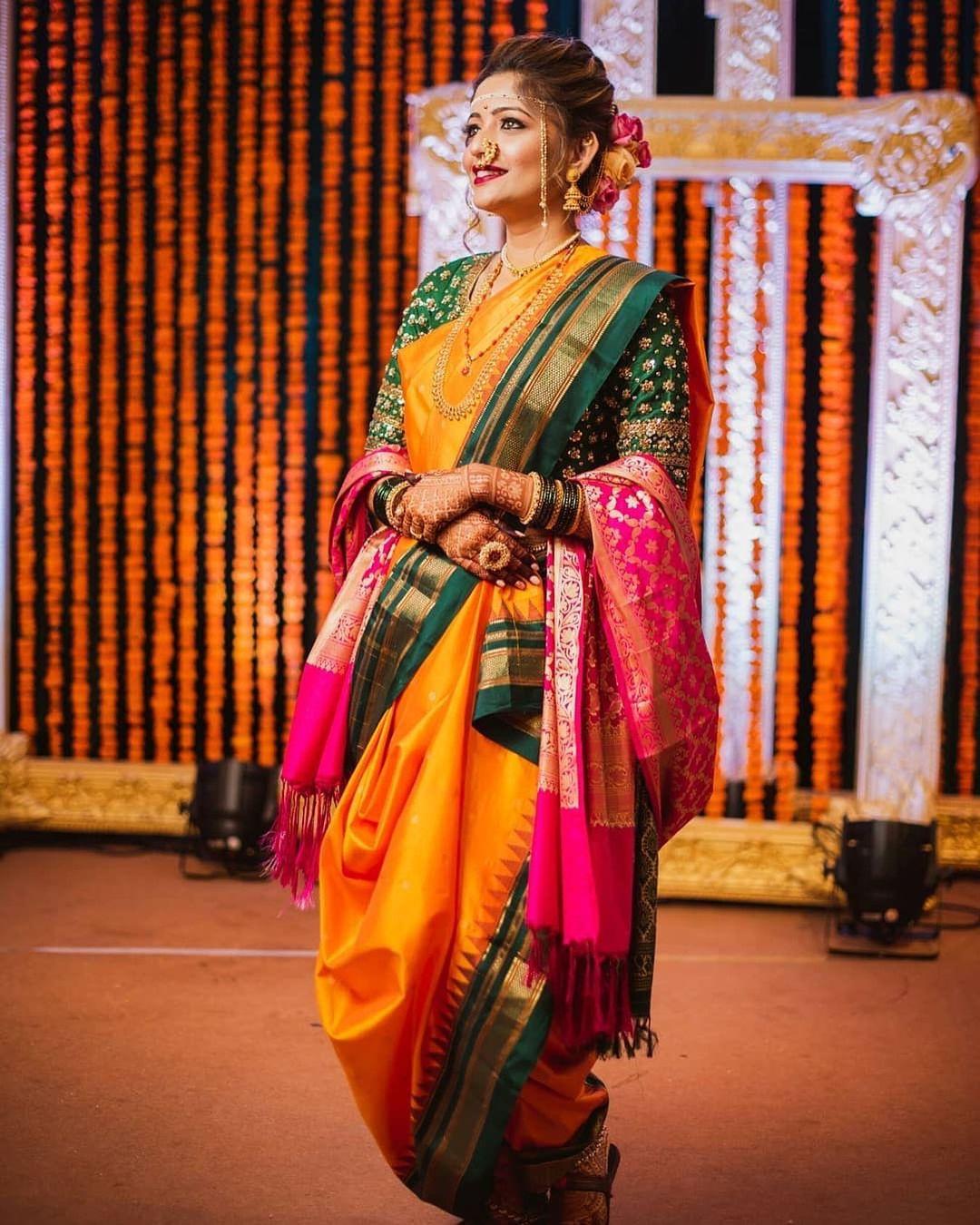 2021 Marathi bridal look |Bridal Fashion | maharashtrian wedding look  Couple - YouTube