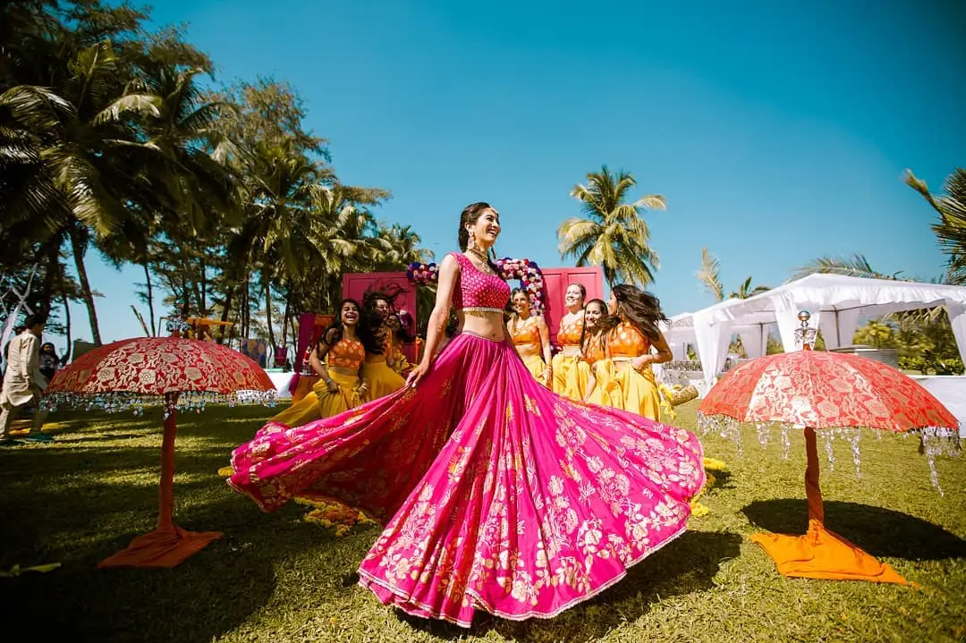 Lehenga choli for women wedding bridal lengha choli dupatta,Bollywood –  Cygnus Fashion