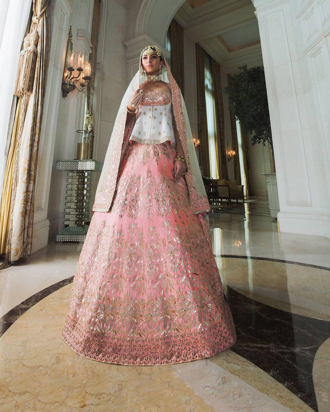 Pastel hotsell wedding lehenga