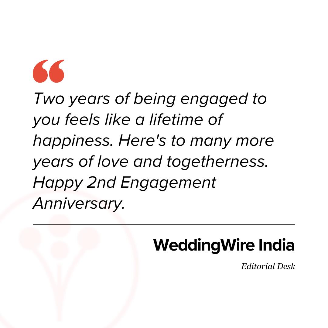 2nd Engagement Anniversary Wishes