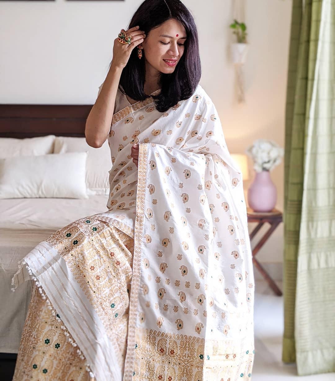 OOTD Traditional Assamese Attire Mekhela Sador