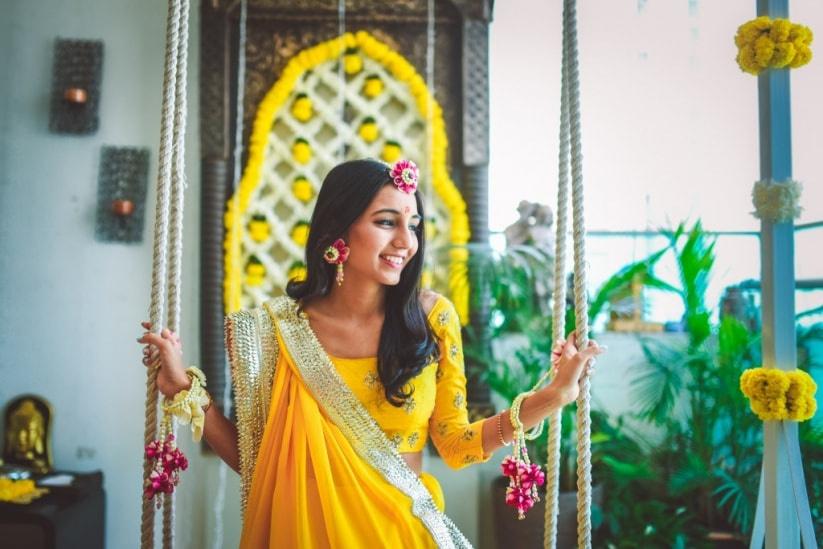 Yellow Color Chanderi Silk Wedding Guest Saree Look-atpcosmetics.com.vn