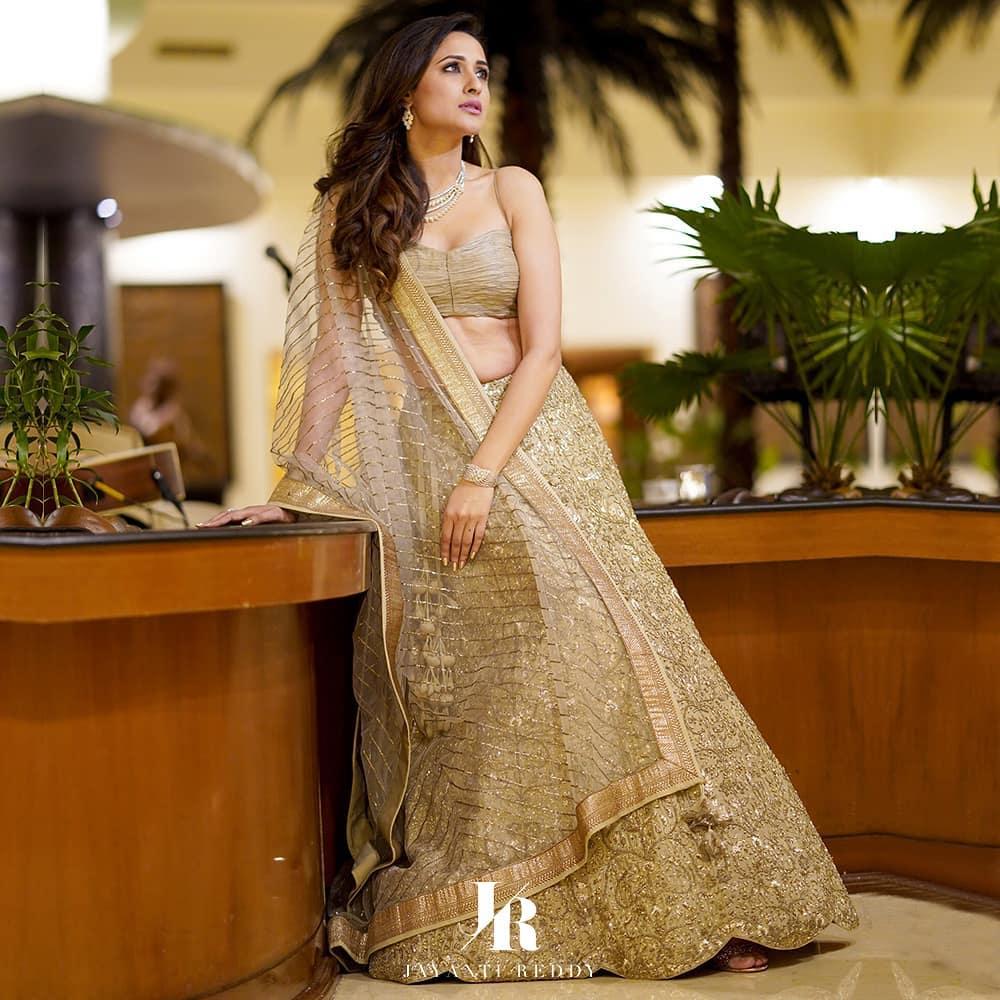 Golden Bridal Lehengas | Maharani Designer Boutique