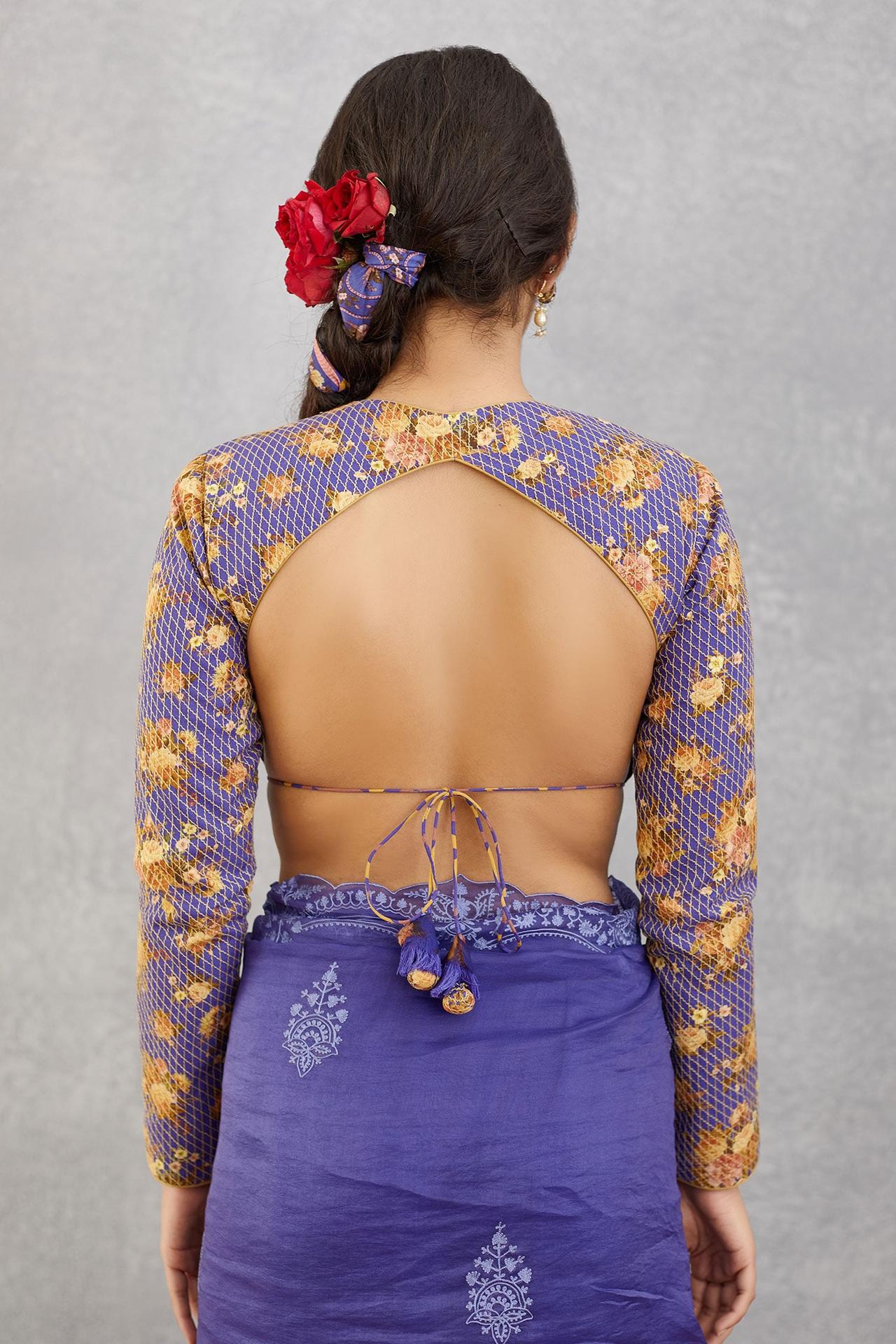 Cotton Saree Blouse Designs