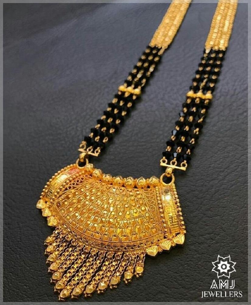 long heavy gold mangalsutra