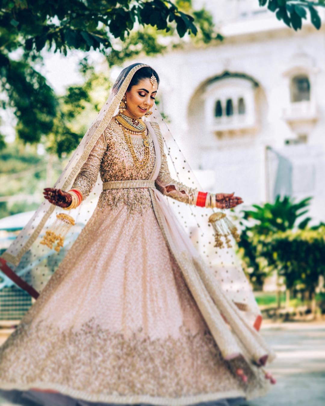 Pink Bridal Lehenga For Wedding