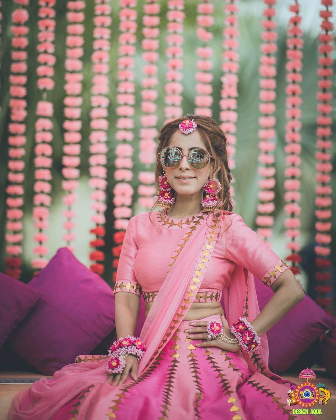 For Keeps Champagne Pink Lehenga Set – Talking Threads