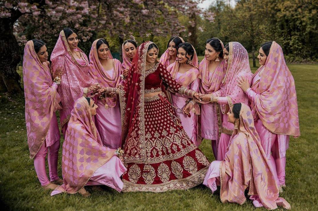 punjabi bridesmaid suits