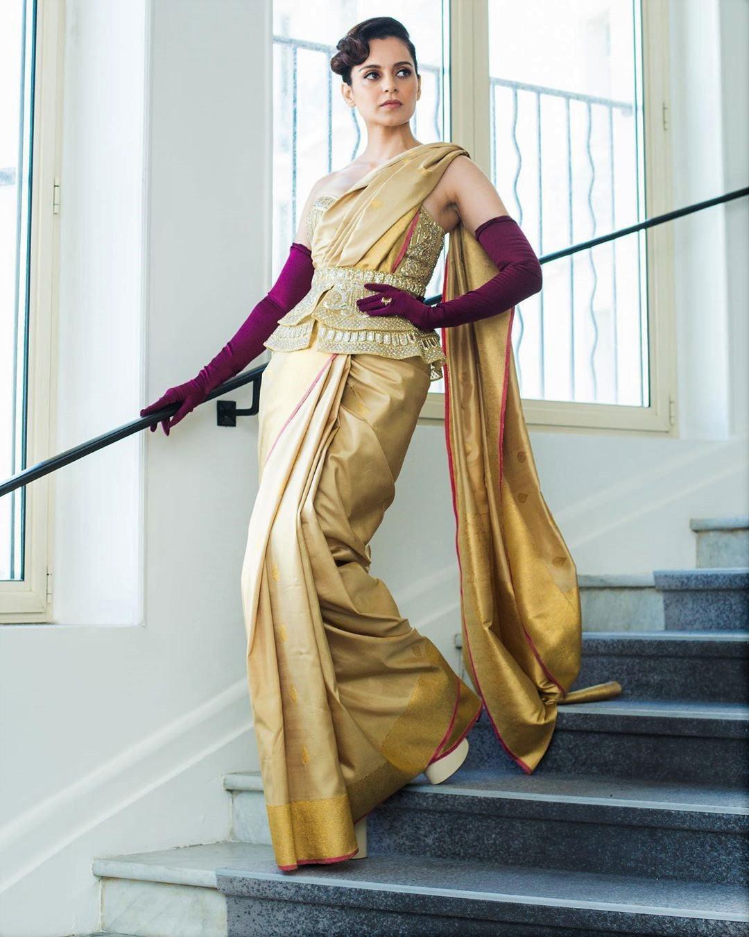 Golden Blouses: Buy Indian Ethnic Golden Saree Blouse Online - Kalki Fashion