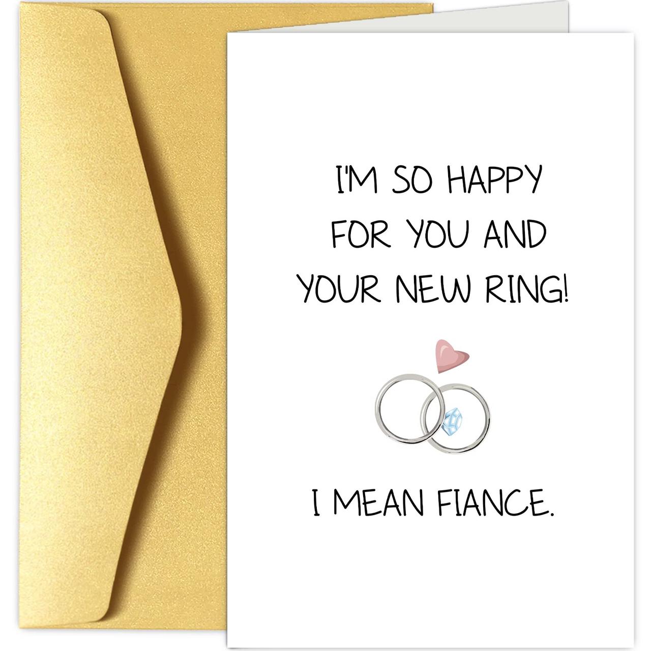 funny engagement wishes for a friend