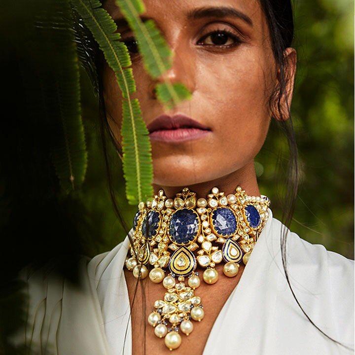 Statement Jewellery Pieces to Complement Your White Wedding Bridal Look