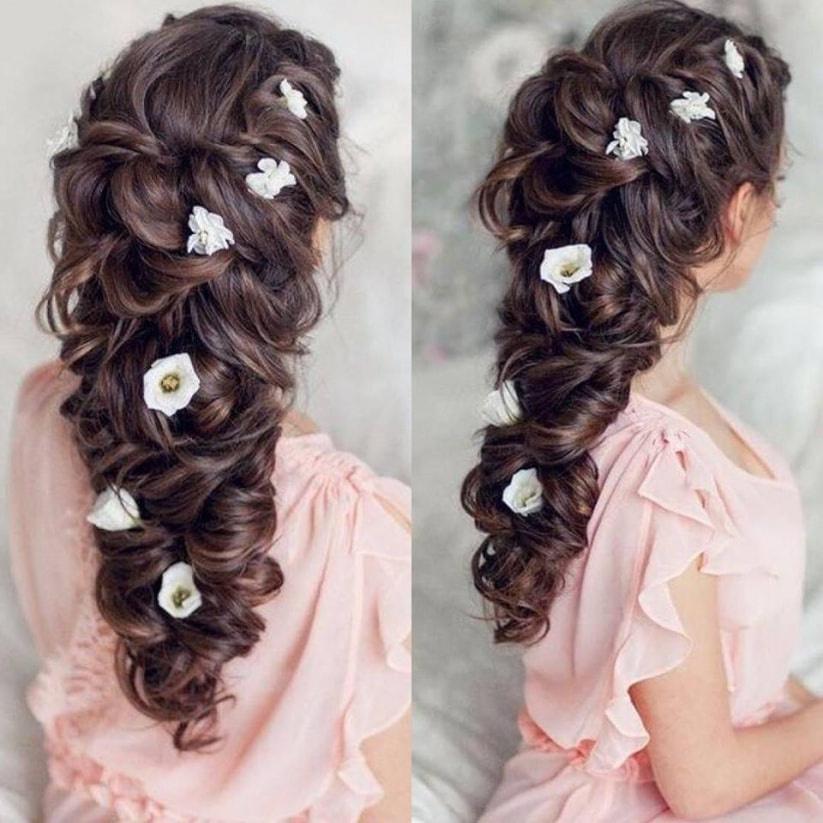 Wedding Hairstyle for Wedding Dresses of 7 Necklines - Lunss