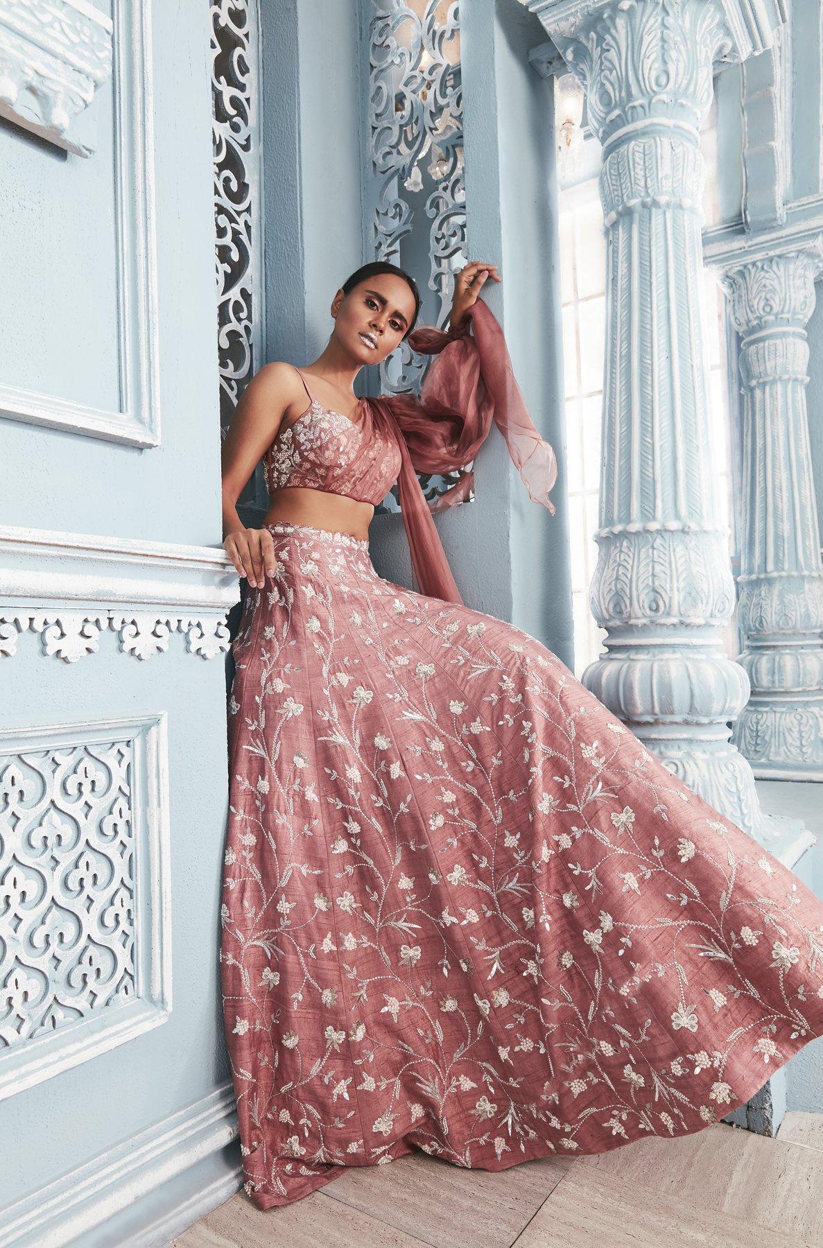 PAITHANI CORSET-LEHENGA-JACKET SET - Manish Gharat