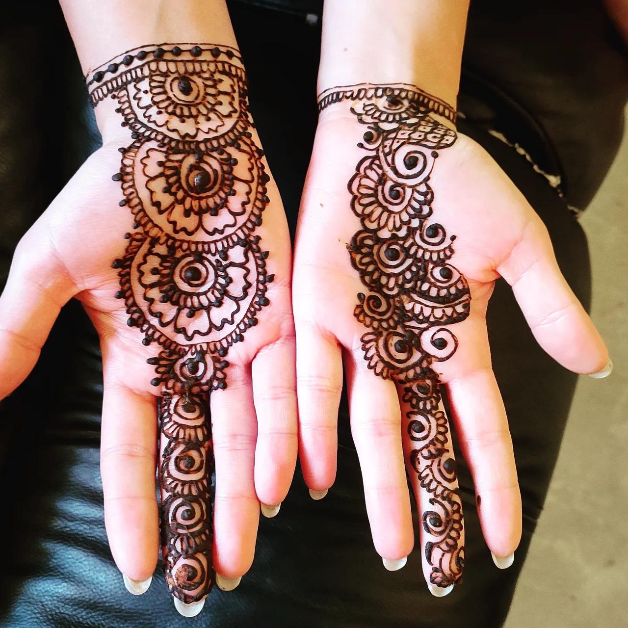 simple henna mehndi design