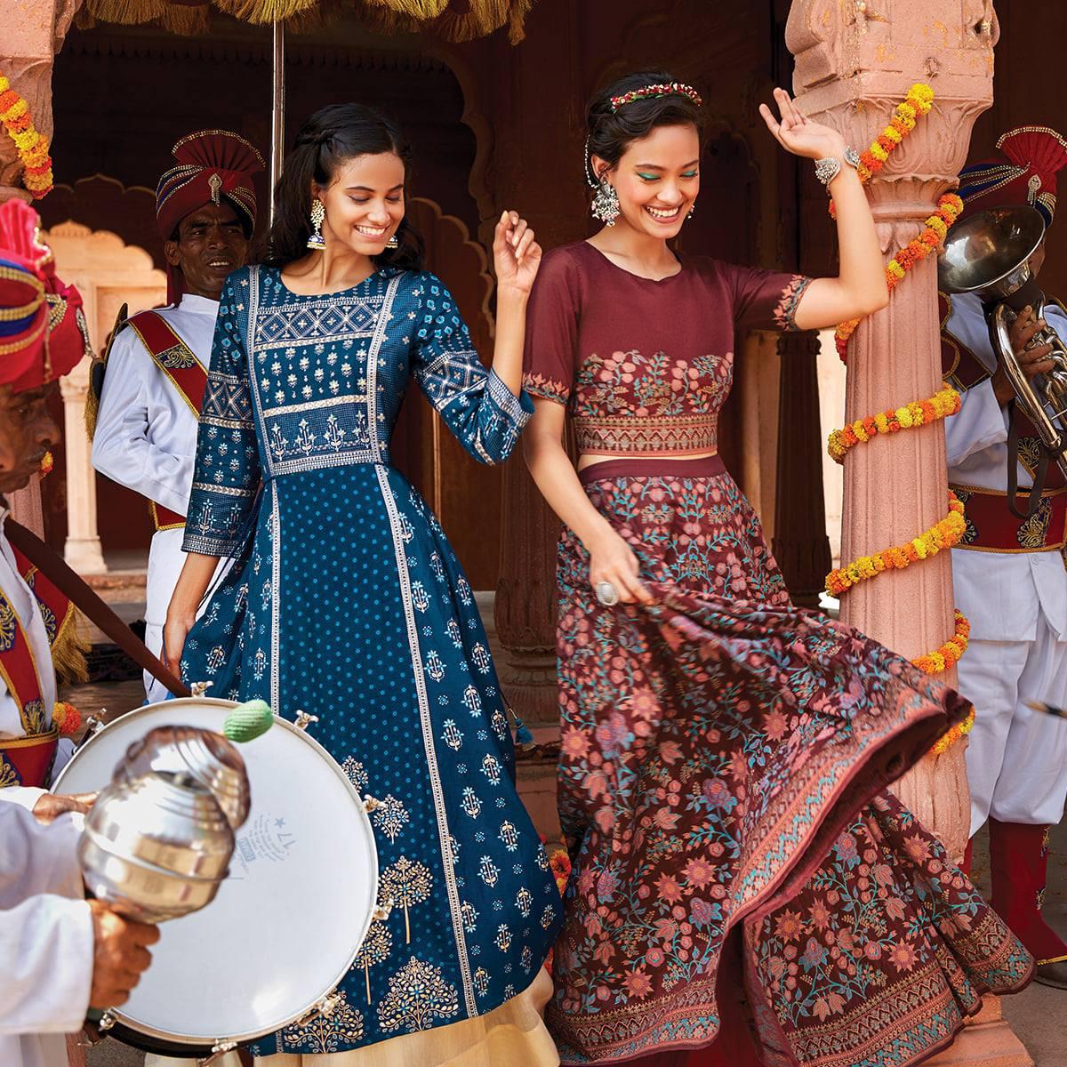 Grey Ethnic Motifs Embroidered Maxi Ethnic Dress – The Anarkali Shop