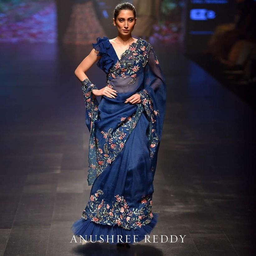 karishma kapoor Red Silk & Cream Color Bollywood Designer Saree – Lady India