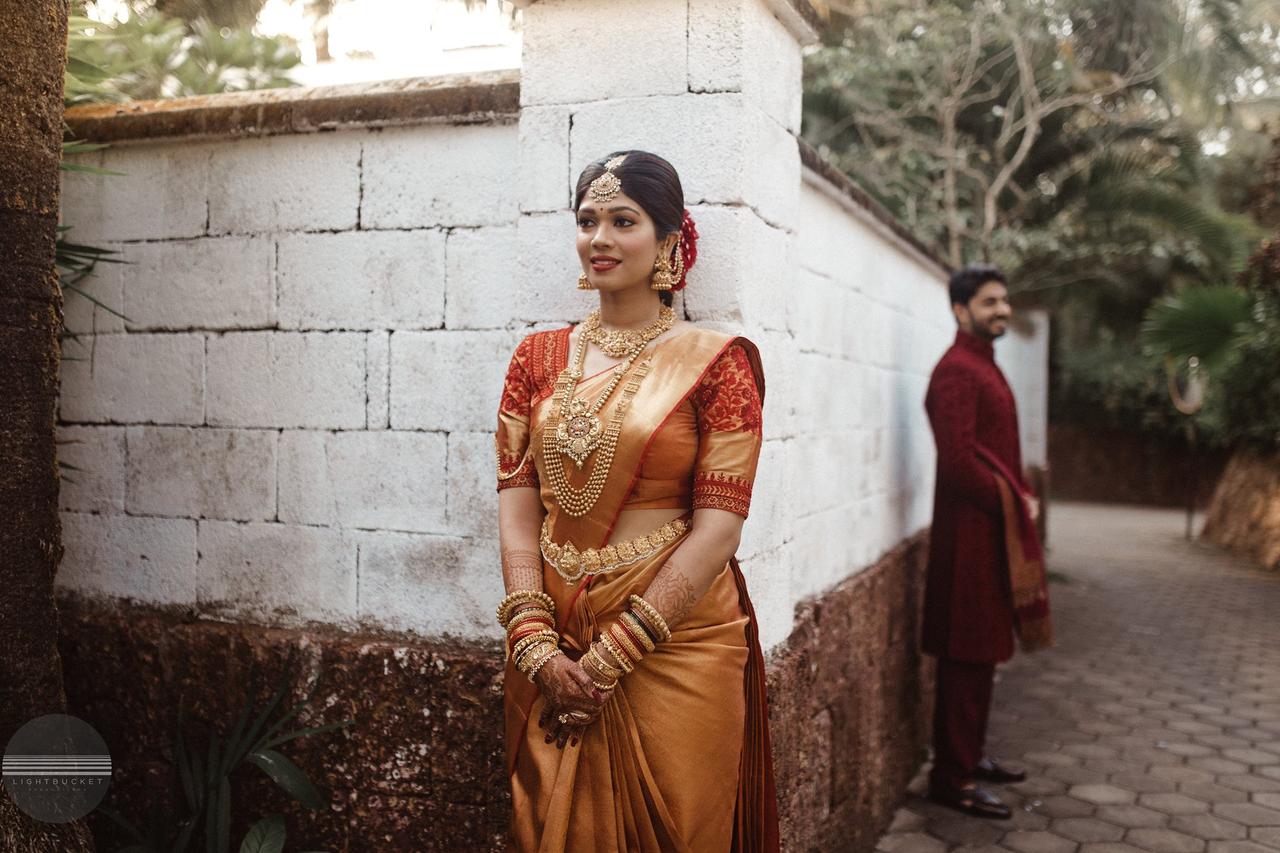 Gold Colour Saree for Wedding That Are Shortlisted as Favourites for ...