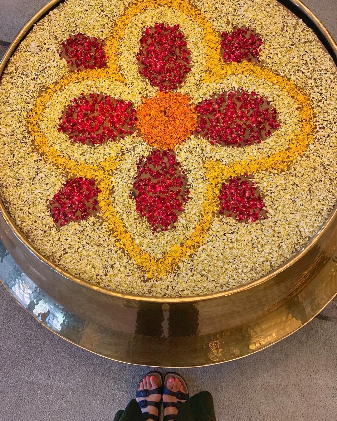 flower rangoli pattern 