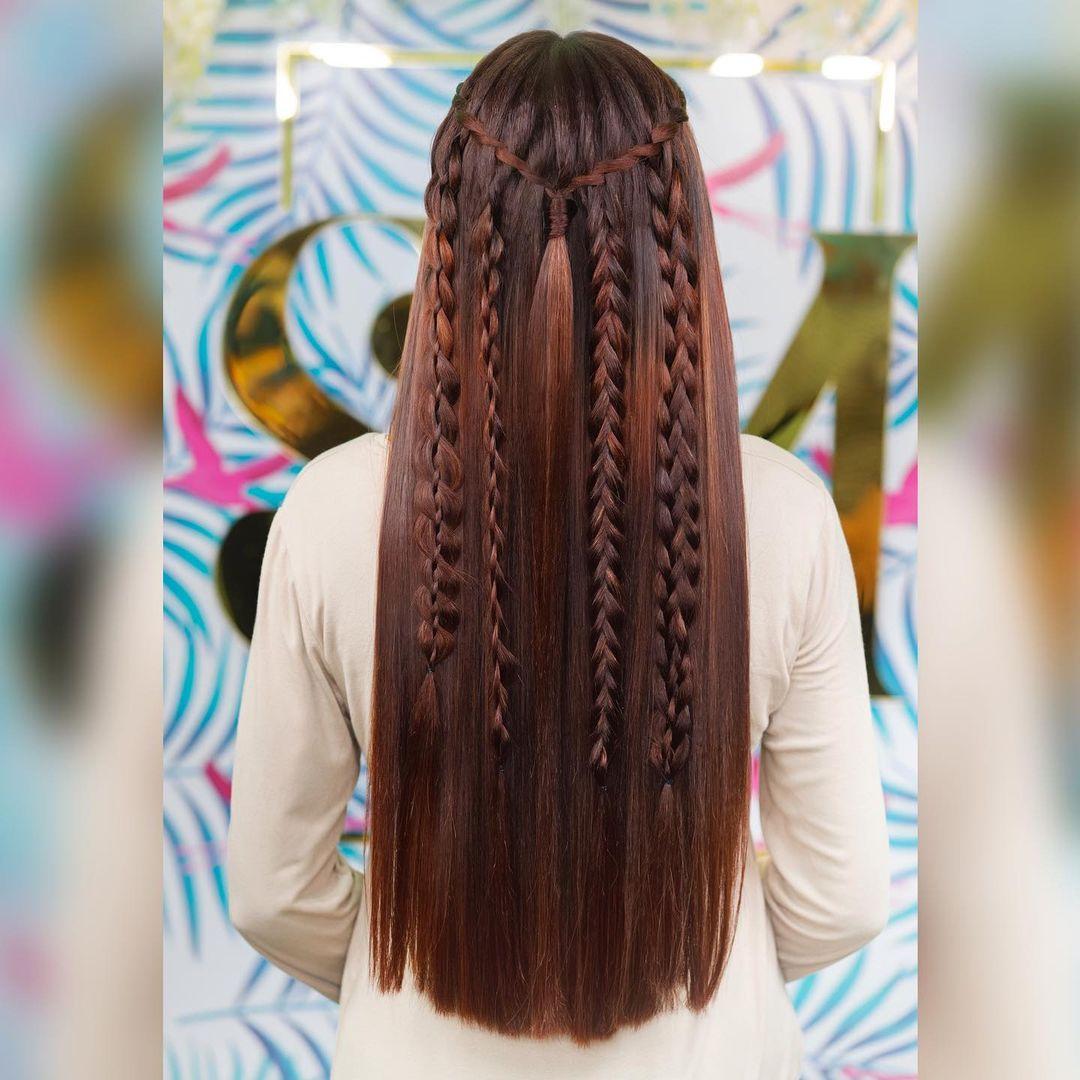 latestfishtailbraidhairstyleforengagementforlonghair  WedAbout