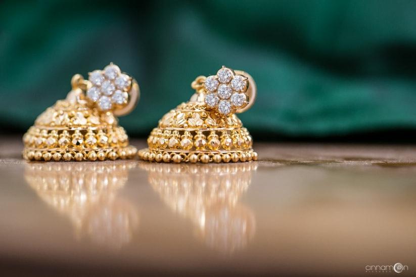 Buy Indian Petals Rajputi Style Dangler Earrings Jhumka, Gold Cubic  Zirconia Zinc Jhumki Earring Online at Best Prices in India - Flipkart.com