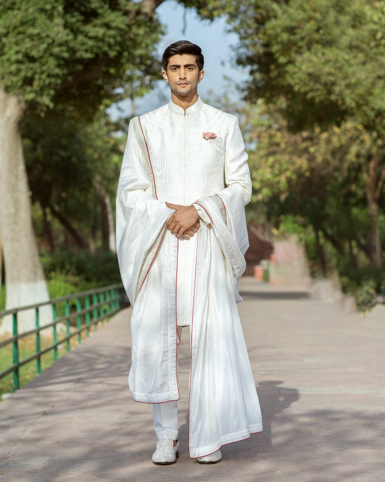 Reception attire for shops groom