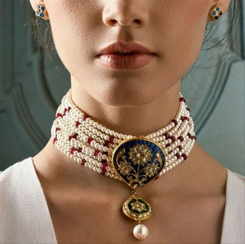 polki kundan set