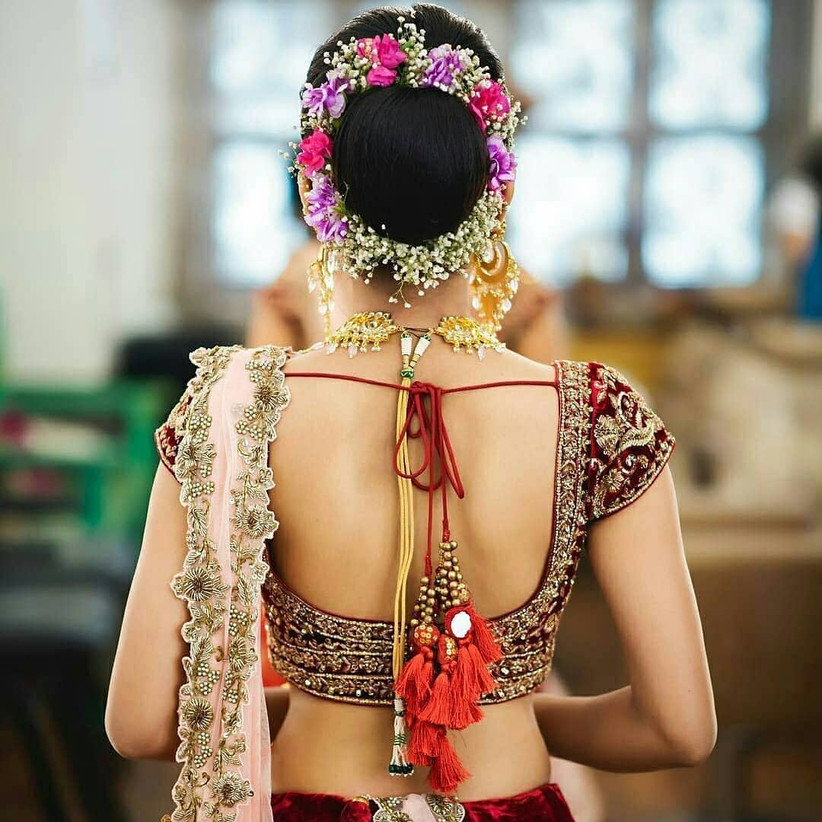 Bridal Saree Blouse Back Neck Designs