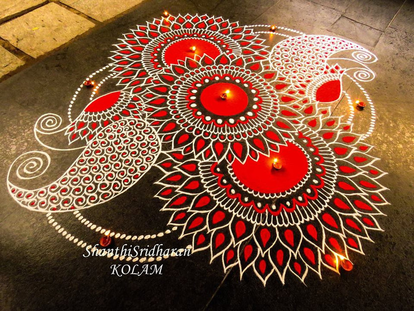 101 Rangoli Designs Handpicked To Inspire Beautiful Wedding Decor Rangoli designs are created using the thumb and forefinger. 101 rangoli designs handpicked to