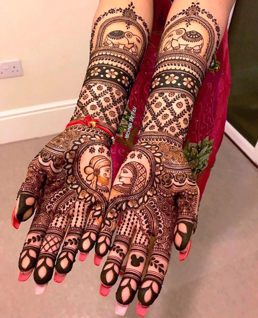 Indo-Arabic Mehndi Designs by Mehndi by Pav