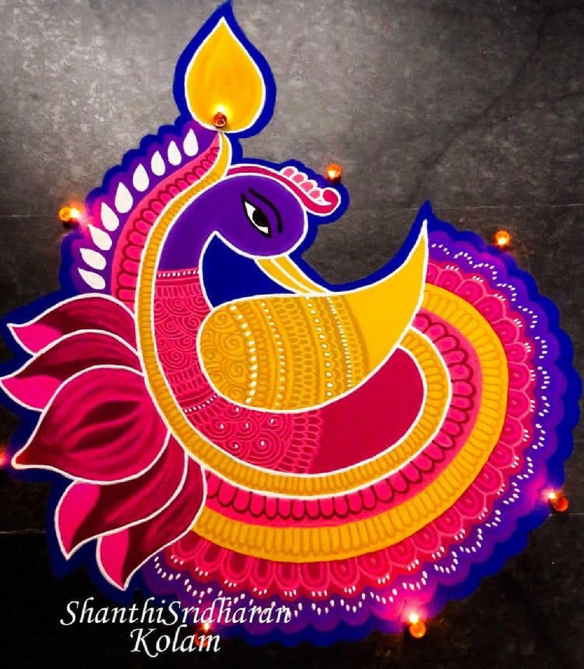 10 New Kolam Designs To Deck Up Your Wedding Day Decor