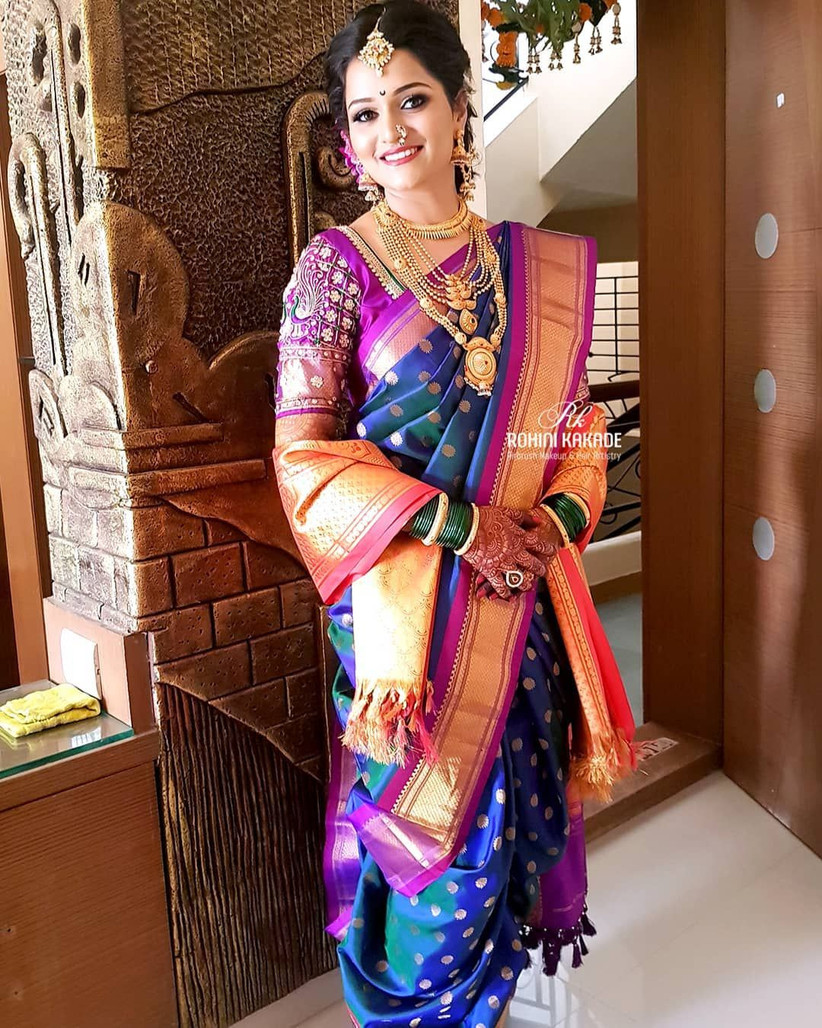 nauvari saree for haldi