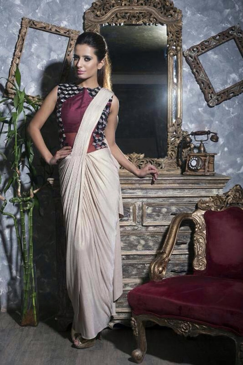 Designer sarees for bride reception discount