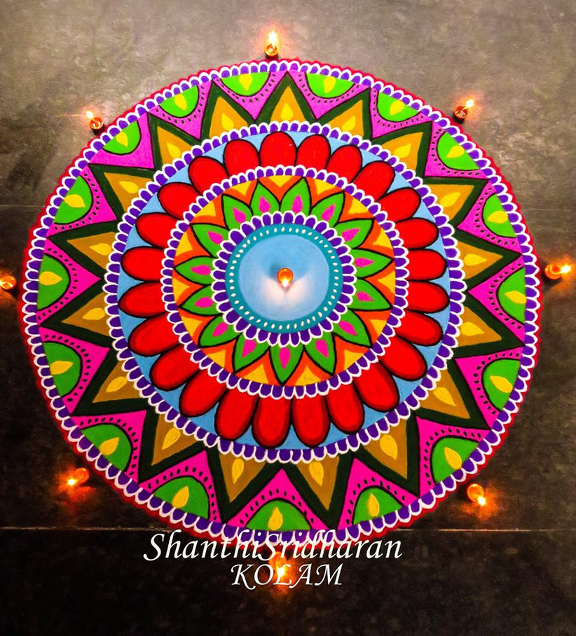 101 Rangoli Designs Handpicked To Inspire Beautiful Wedding Decor Rangoli designs can be simple geometric shapes, flower, or petal shapes. 101 rangoli designs handpicked to