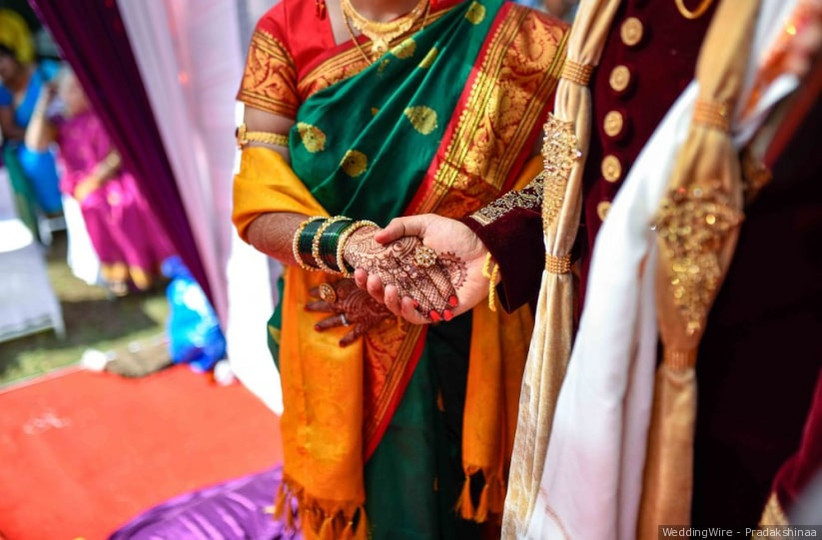 Marathi wedding sarees 2025 shalu online