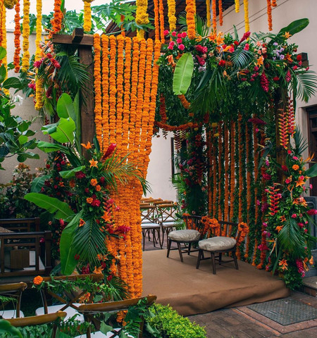 Breathtaking Marigold Flower Decoration Images for Wedding
