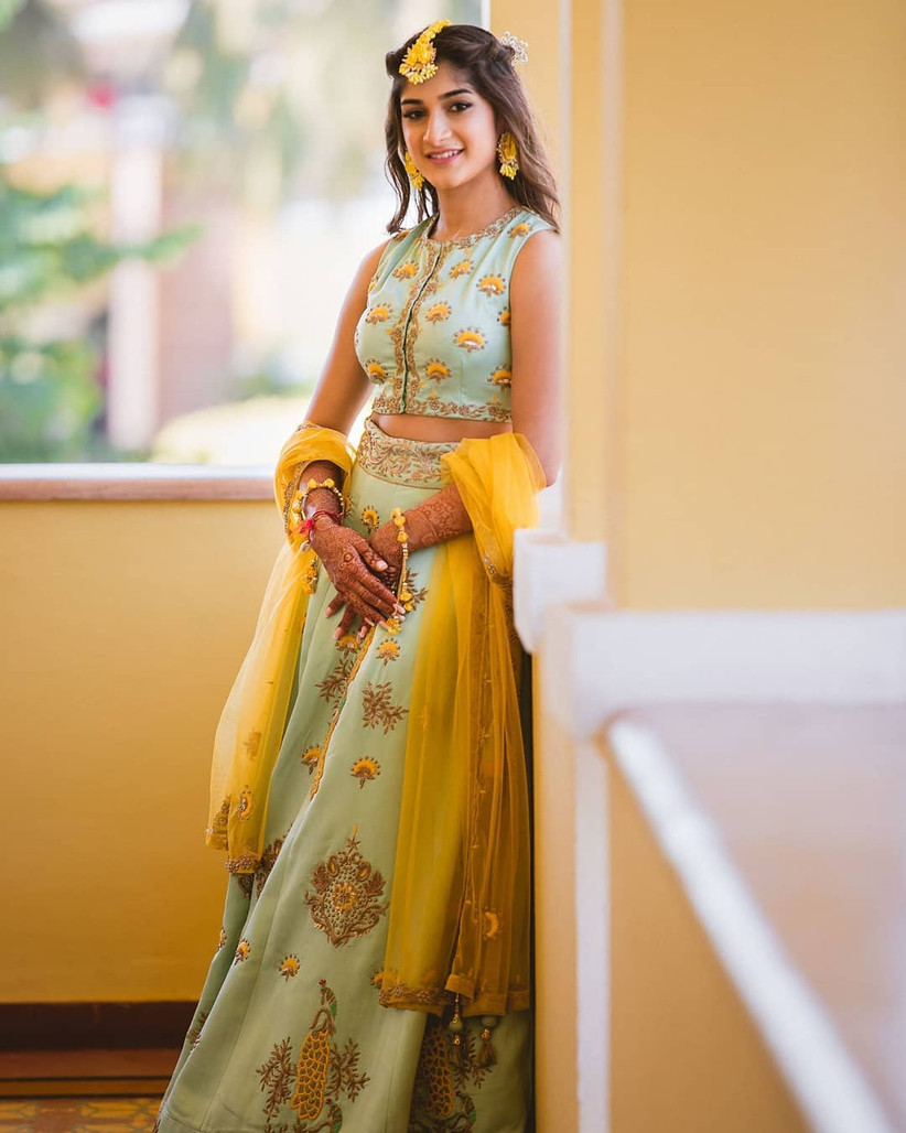 lightweight lehenga for engagement