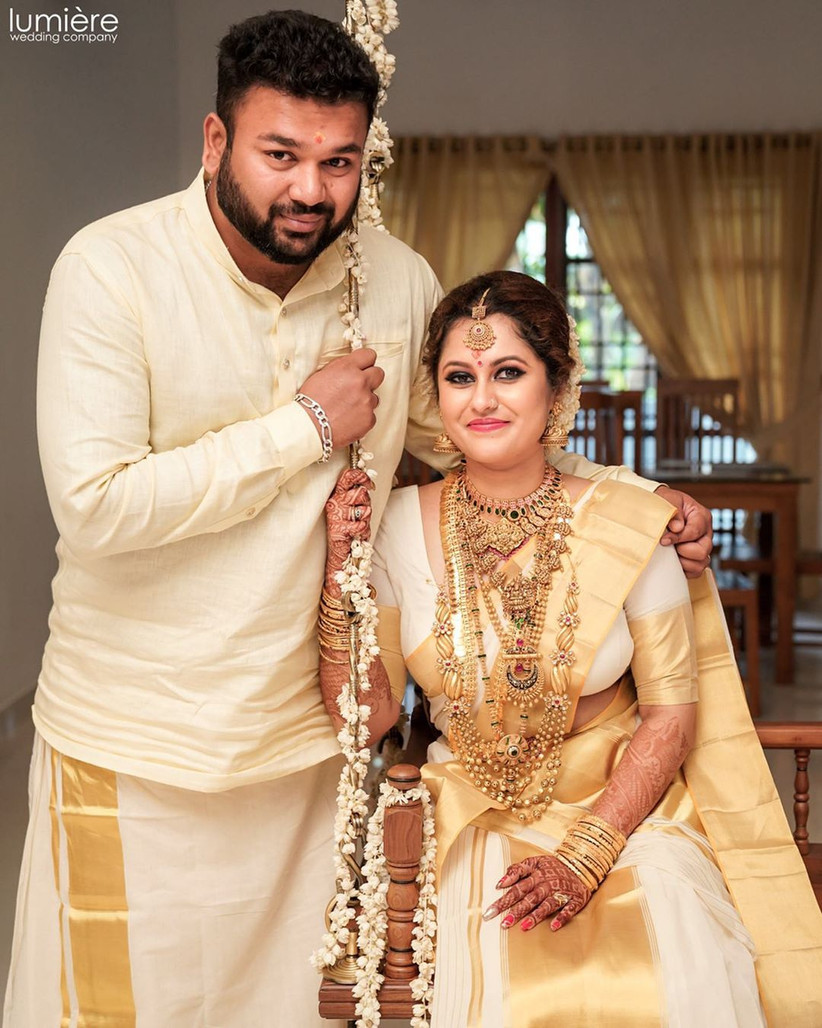 Temple jewellery with saree sale