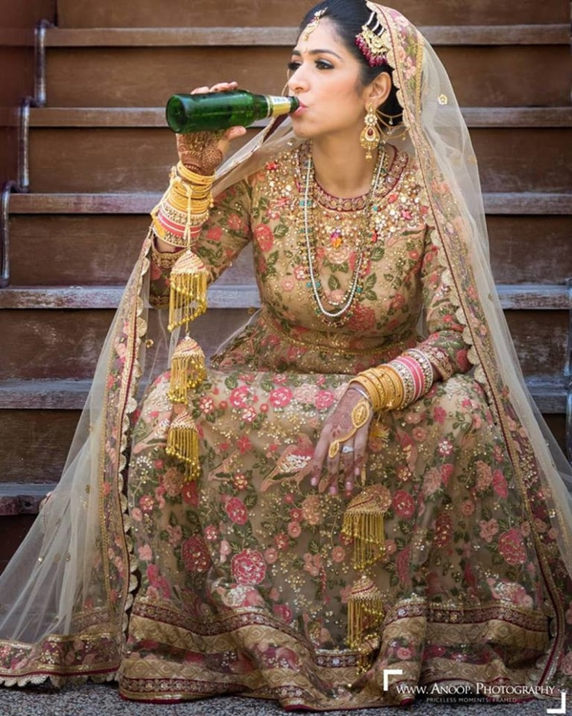 punjabi girl marriage dress