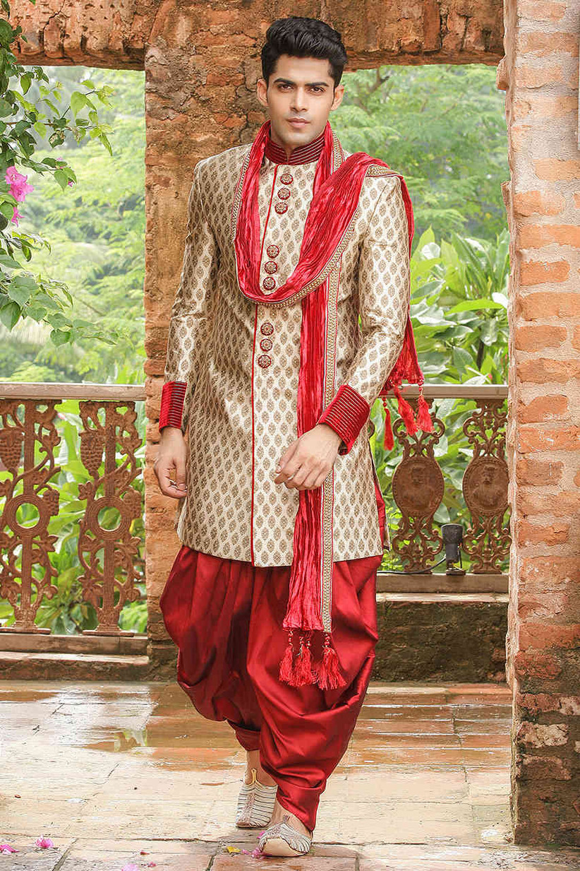 indo western wedding outfit for groom
