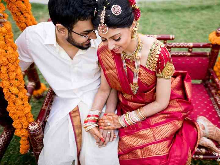 reception look for bride in saree