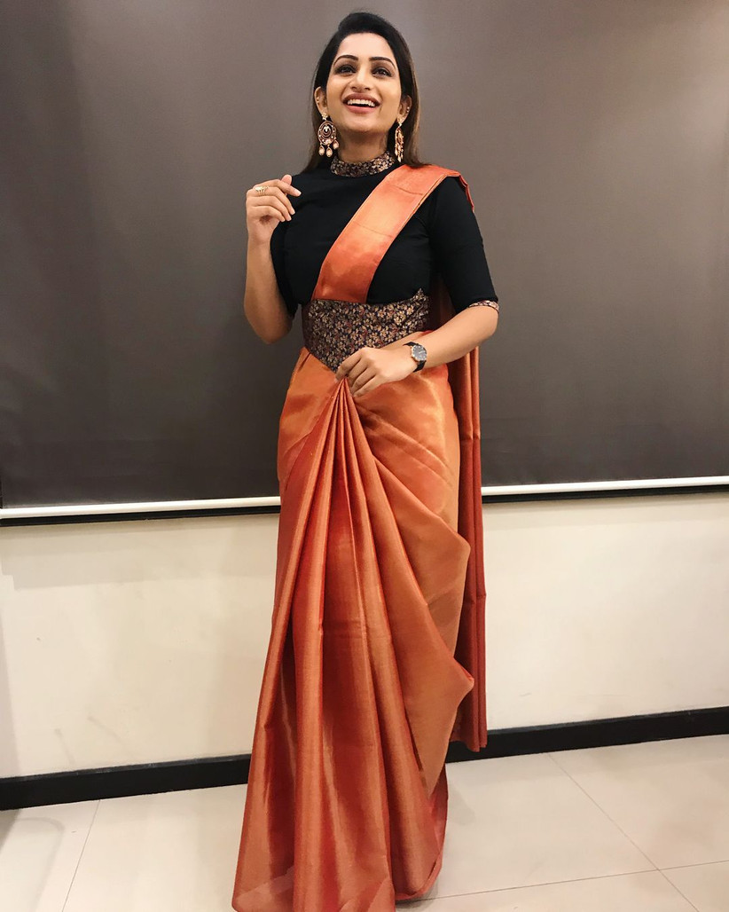 belted blouse for saree