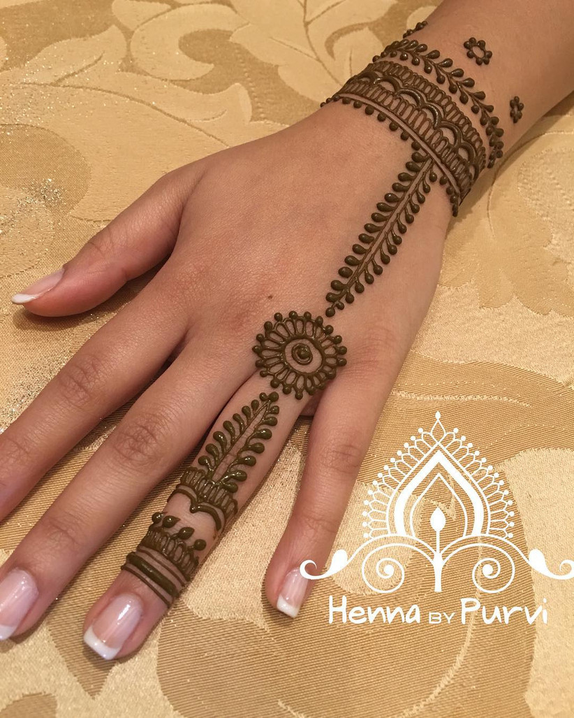 Half Hand Mehndi Designs For The Bride S Girl Gang